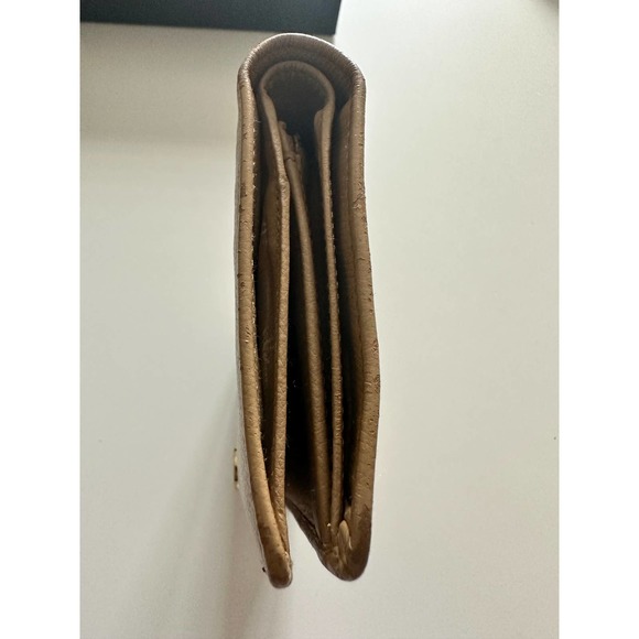 Chanel Wallet Purse Bifold Coco Button Beige - Picture 10 of 16